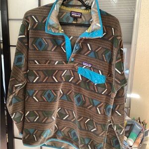 Patagonia Vintage Aztec T-Snap Sweater Men’s S *Flawed